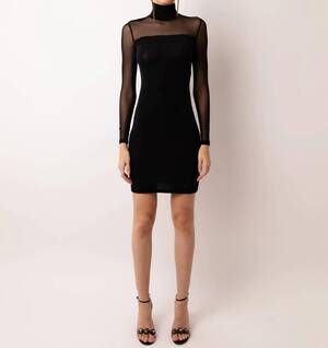 NEW AMYLYNN luna mini dress in black